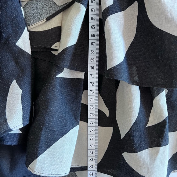 Witchery - Abstract Print Ruffle Dress - Size 10 - Picture 8 of 8